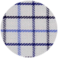 CHEMISE HOMME ALLURE BLANCHE - CARREAUX BLEUS