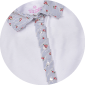 POLO FEMME BUMP BLANC COL RAYURES ET FLEURS