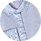 POLO FEMME SWING CIEL FLEURS BLEU
